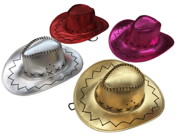 כובע קאובוי מבריק המבצע כולל 6 יחידות מהמוצר הנ"ל