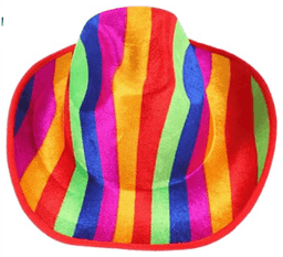 כובע קאובוי גאווה מבצע פורימי בהגזמה - המחיר כולל 6 יחידות מהמוצר הנ"ל