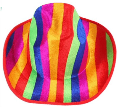 כובע קאובוי גאווה מבצע פורימי בהגזמה - המחיר כולל 6 יחידות מהמוצר הנ"ל