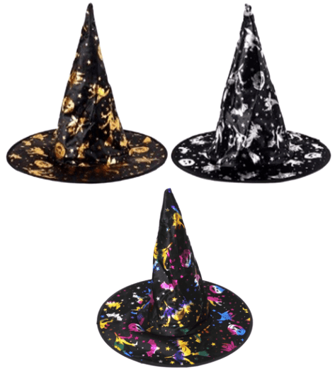 כובע מכשפה ילדים מיקס מבצע פורימי בהגזמה - המחיר כולל 6 יחידות מהמוצר הנ"ל