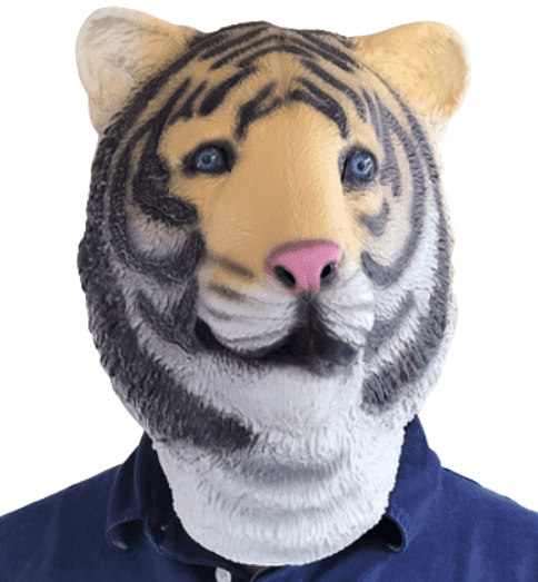 מסכה לאטקס נמר עם כארד