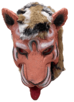 מסכה לאטקס נמר עם כארד /3 יחידות במארז