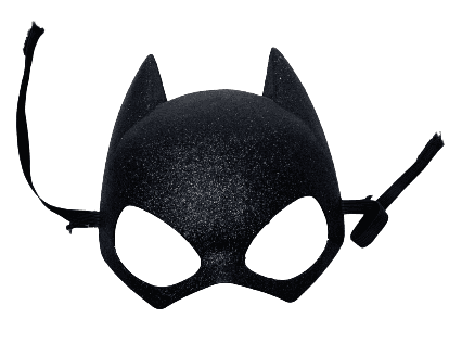 מסכה שחורה קוצים על כארד/ 6 יחידות במארז