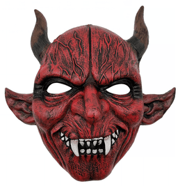 מסכה שטן מחומר PU איכותי על כארד / 2 יחידות במארז