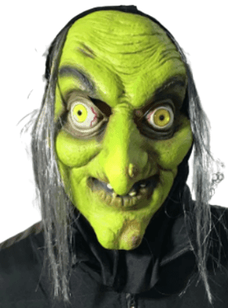 מסכה מכשפה מחומר PU איכותי על כארד / 2 יחידות במארז