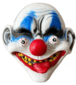 מסכה ליצן מפחיד עיניים מחומר PU איכותי על כארד / 2 יחידות במארז