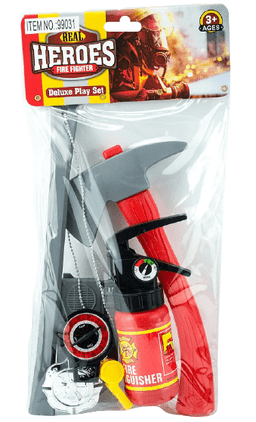 סט אביזרים לכבאי 6 חלקים בשקית PVC עם כארד