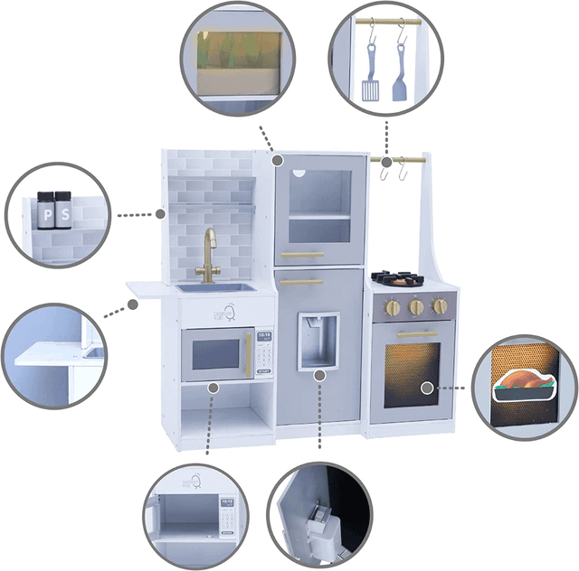 מטבח גילי מעץ לילדים W10C842 מאת בית העץ