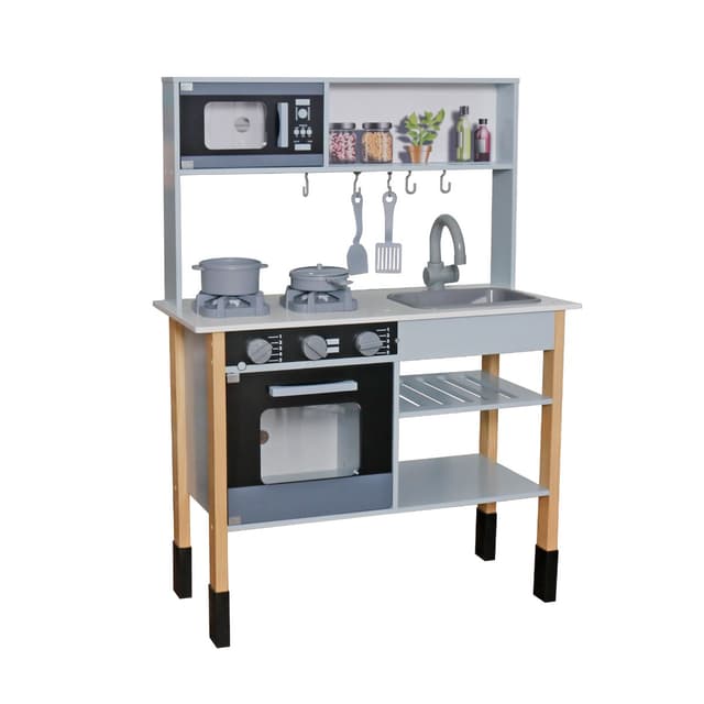 מטבח אלקטרוני אריאל מעץ לילדים W10C797F מאת בית העץ