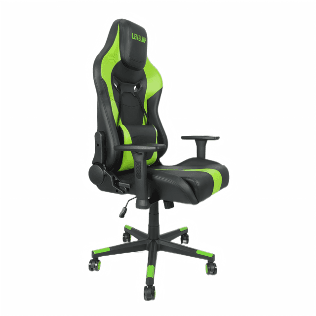 כיסא גיימינג בצבע ירוק 7062 מבית LEVEL UP