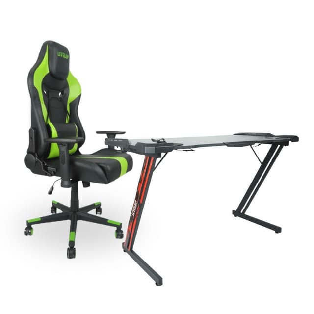 שולחן גיימינג + כיסא גיימינג BANDEL7062 מבית LEVEL UP