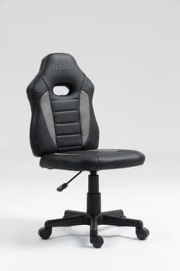 כיסא תלמיד ארגונומי לנוער בצבע שחור ואפור S301-BG מבית LEVEL UP