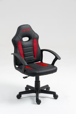 כיסא תלמיד ארגונומי לנוער עם ידיות בצבע שחור ואדום 301A-BR מבית LEVEL UP