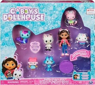 בית בובות של גבי סט 7 בובות דלוקס |Gabby’s Dollhouse