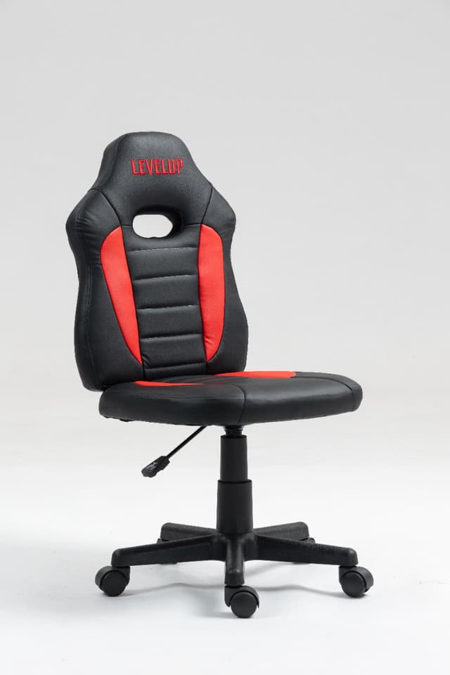 כיסא תלמיד ארגונומי לנוער בצבע שחור ואדום S301-BR מבית LEVEL UP