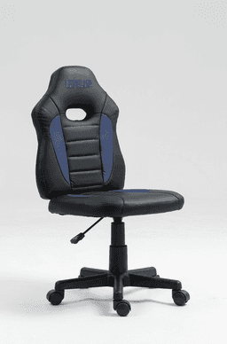 כיסא תלמיד ארגונומי לנוער בצבע שחור וכחול S301-BBL מבית LEVEL UP