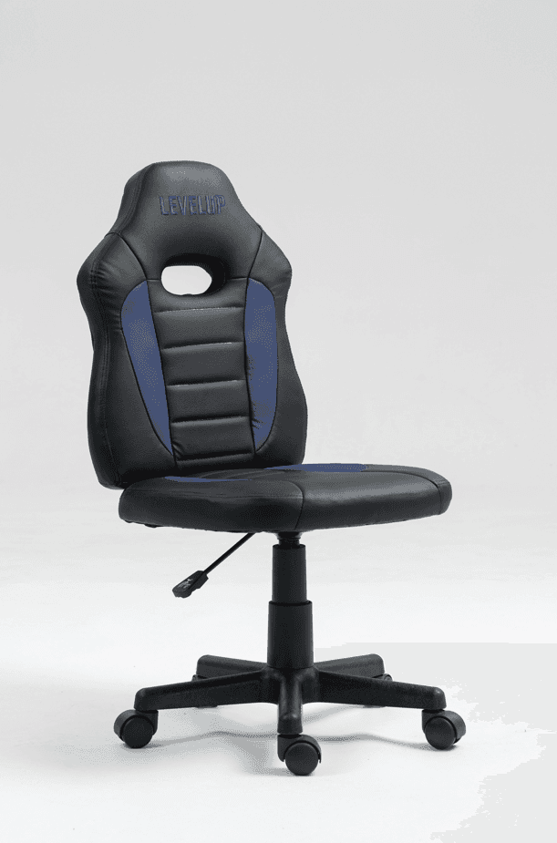 כיסא תלמיד ארגונומי לנוער בצבע שחור וכחול S301-BBL מבית LEVEL UP