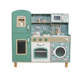 מטבח אלון מעץ לילדים בצבע ירוק W10C790B מאת בית העץ