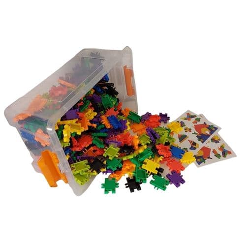 מארז הרכבה קליקס - 300 חלקים - מחוזק - מהדורת גנים