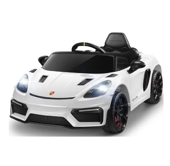 פורשה 718 Spyder RS לילדים – רכב ממונע 12V מקורי, 2 מנועים, שלט וריפוד דמוי-עור