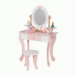 שידת איפור רותם צבע ורוד