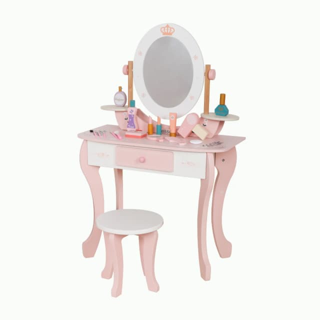 שידת איפור רותם צבע ורוד