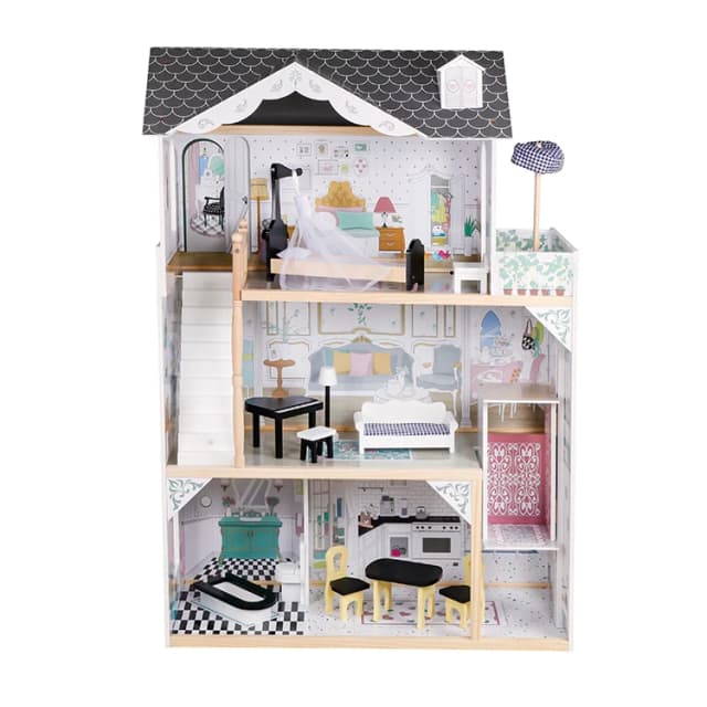 בית בובות עשוי עץ - דגם פרובנס קלאס