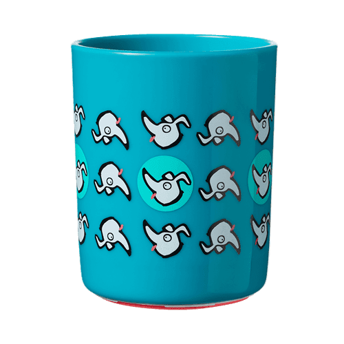כוס פטנט כחולה שאינה נופלת 190 מ"ל 12m+ מסדרת Tommee Tippee Super Cup - הדפס כלבלבים