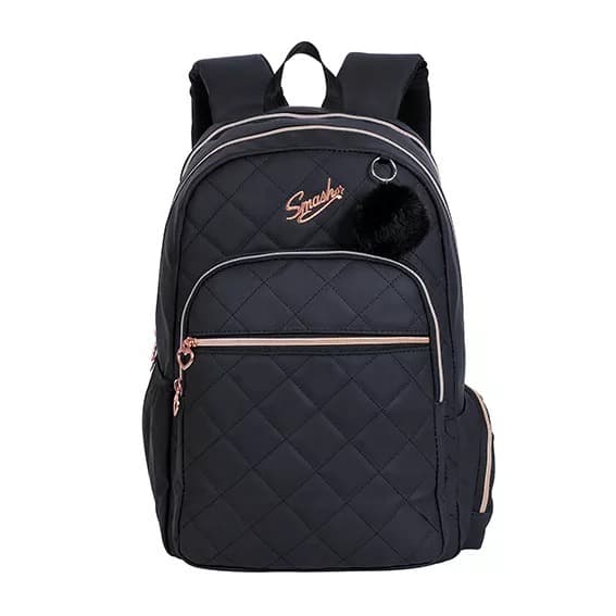 תיק זרוק שחור מעוינים