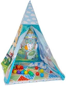 Twigy אוהל משחק ופעילות עם מובייל מוזיקאלי 4 ב 1 - כחול