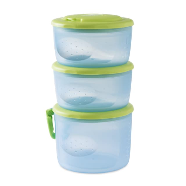 קופסא לאחסון מזון צ’יקו 3 חלקים – Chicco Food Containers System