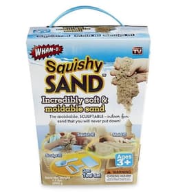 חול קינטי 680 גרם כולל 3 כלי עבודה - Squishy Sand