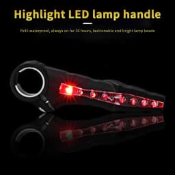 מאותת עם אור לד לכידון אופניים