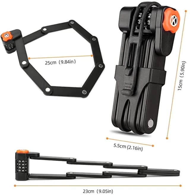 מנעול מתקפל 4 ספרות לאופניים