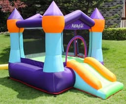 מתקן קפיצה מתנפח דגם הבית המעופף - כולל מפוח חשמלי - מחיר היסטרי!