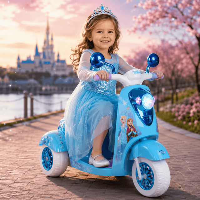 אופנוע ממונע חשמלי דגם אנה ואלזה – Frozen ❄️👑