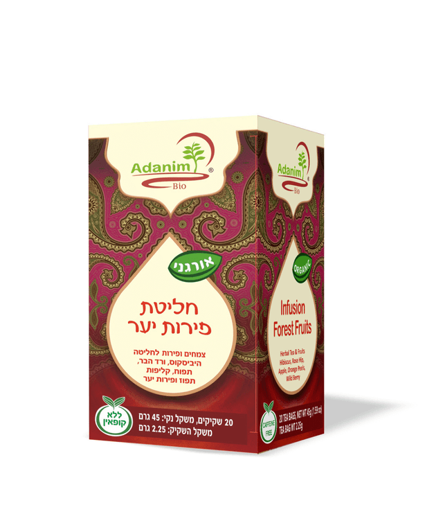 תה פירות יער אורגני - עדנים | אקו טבע