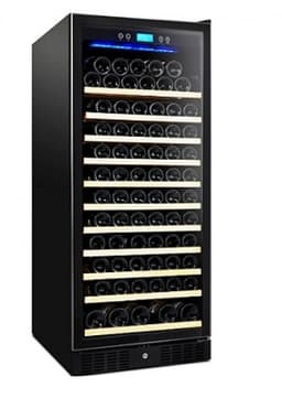 GALAXY פרימיום - מקרר יין עד 110 בקבוקים, מדפי עץ נשלפים, מדחס, תצוגה דיגיטלית