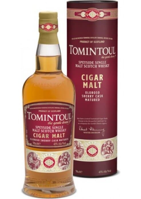 וויסקי סינגל מאלט טומינטול סיגר מאלט