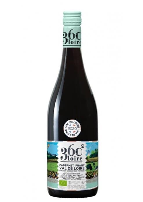 יין אדום עמק הלואר 360° קברנה פרנק אורגני