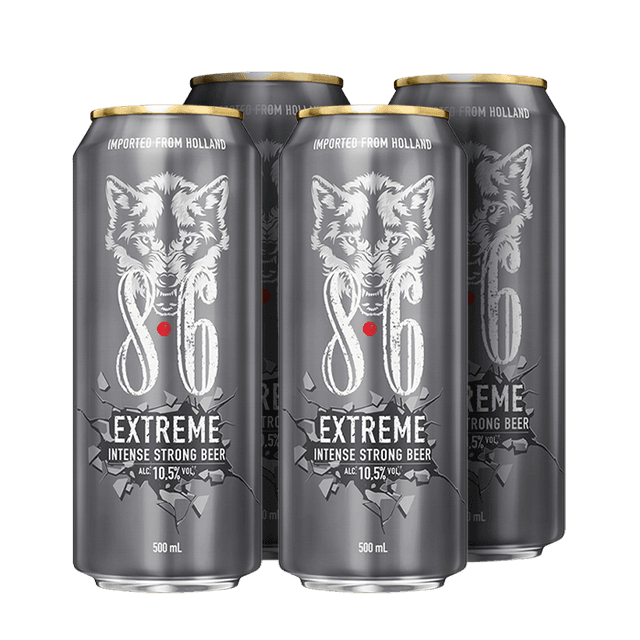 בירה 8.6 אקסטרים חזקה מאוד 500 מ"ל פחית