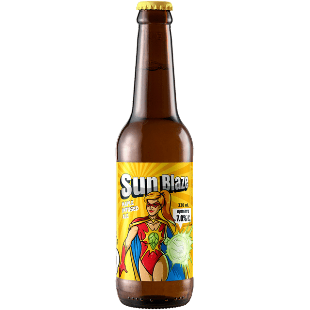 בירה גיבורי על סאנבלייז 330 מ"ל