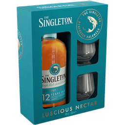 וויסקי מארז וויסקי סינגלטון 12 שנה + זוג כוסות