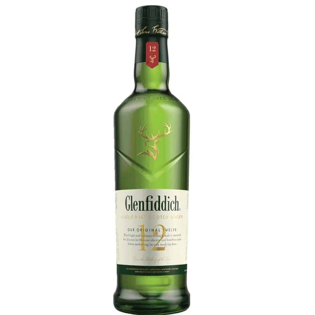 וויסקי סינגל מאלט גלנפידיך 12 שנה 350 מ"ל