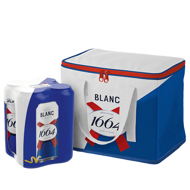 רביעיית בלאנק 1664 פחית 330 מ"ל + צידנית