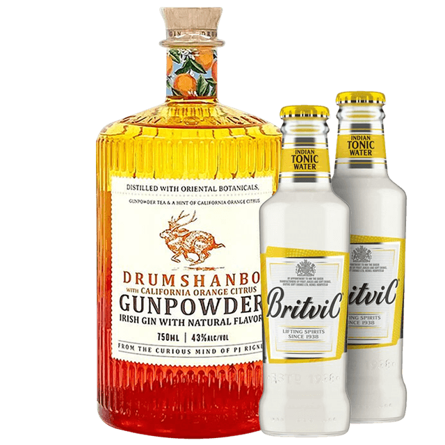 ג'ין דרמשנבו גאנפאודר תפוז קליפורני + זוג בריטוויק טוניק