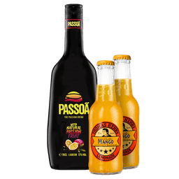 ליקר פסואה פסיפלורה 700 מ"ל + זוג תומס הנרי 200 מ"ל