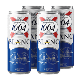 רביעיית פחיות בירה בלאנק 1664 | 330 מ"ל