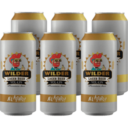 שישיית בירה ווילדר לאגר פחית 500 מ"ל