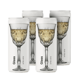 רביעיית Glass יין לבן
